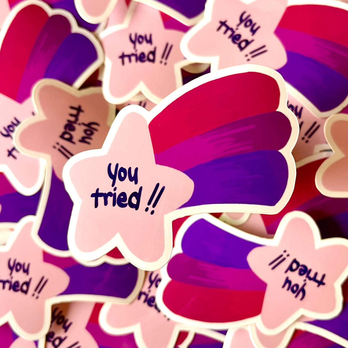 you tried acrylic sticker